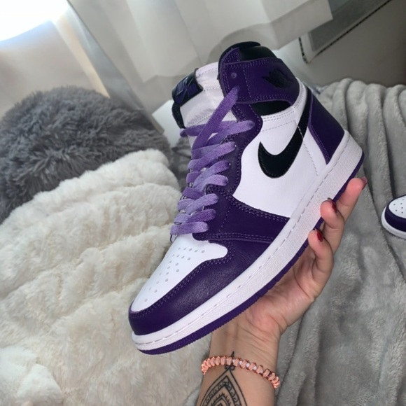 Court purple white jordan 1 - Picture 3 of 5